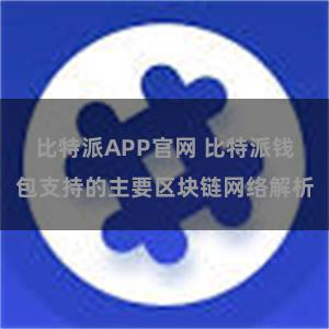 比特派APP官网 比特派钱包支持的主要区块链网络解析