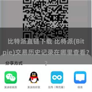 比特派直链下载 比特派(Bitpie)交易历史记录在哪里查看？