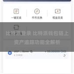 比特派登录 比特派钱包链上资产追踪功能全解析