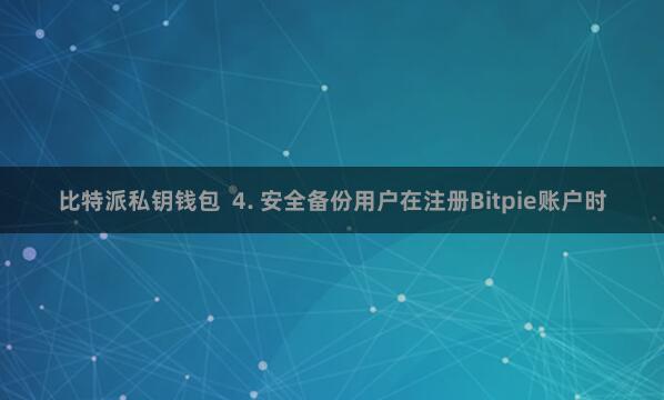 比特派私钥钱包  4. 安全备份用户在注册Bitpie账户时